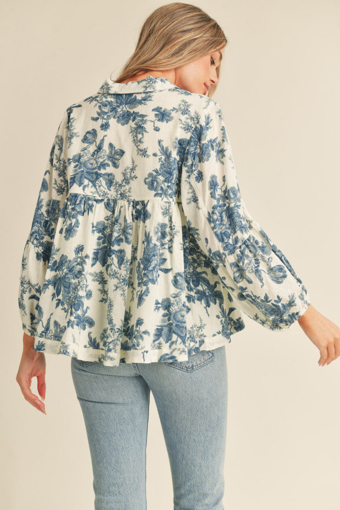 Floral Baby Doll Top